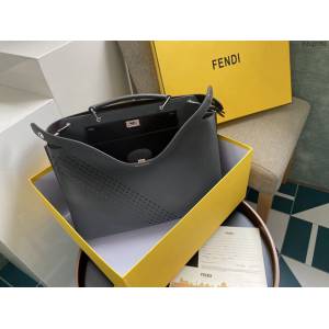 FENDI專櫃精品全皮男手提包 芬迪Fendi提花FF圖案男生公事包 fdzg2762