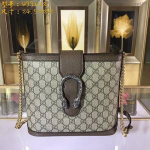 Gucci經典款女包 499622 古馳Dionysus酒神扣鏈條流浪包 Gucci水桶包  gqy1872