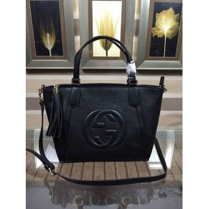 Gucci高仿專櫃女包 369176 古馳soho系列女士時尚手提包 Gucci斜挎女包  gqy2182