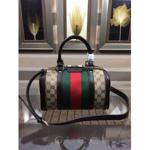 Gucci高仿專櫃女包 269876 古馳GUCCI女款波士頓圓筒手提包 Gucci經典手袋  gqy3075
