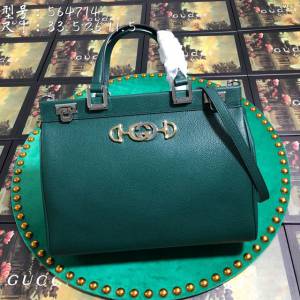 Gucci高仿專櫃女包 564714 古馳19春夏Zumi系列 Gucci中號單肩女包 Gucci全皮手提包  gqy3243