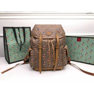 Gucci雙肩包 603898 古馳真香系列大書包 重量級Micky書包 Gucci古奇男士雙肩背包  gqy3474