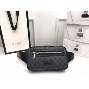 Gucci腰包 474293 古馳19春夏男士Night Courrier系列 柔軟人造帆布腰包 Gucci男士腰包  gqy3536