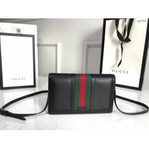 Gucci經典款女包 409439 古馳vintage百搭小挎包 Gucci經典紅綠織帶單肩包  gqy3825