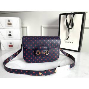 Gucci經典款女包 602204 古馳1955 Horsebit Bag 經典馬銜扣 Gucci爆款女士單肩斜挎包  gqy3830