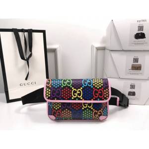Gucci腰包 598113 古馳2020新品 魔幻跳跳糖腰包 男女同款挎包  gqy3905