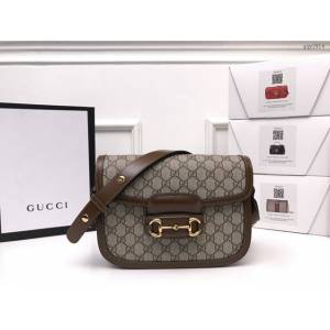 Gucci經典款女包 602204 古馳1955 Horsebit Bag 經典馬銜扣 Gucci爆款女士單肩斜挎包  gqy3914