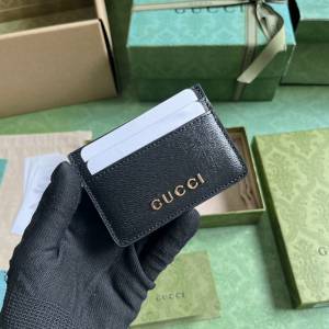 gucci專櫃新款原廠皮卡包 古馳飾手寫體Gucci標識卡片夾 jcp1800