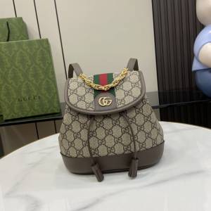gucci專櫃2024新款女生雙肩包手袋 古馳Ophidia系列迷你背包 jcp1971