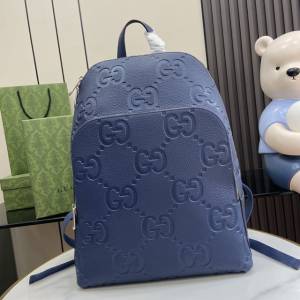 gucci專櫃2024早春系列原廠皮雙肩包 古馳大號超級雙G背包 jcp2120