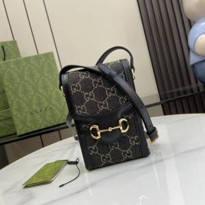 gucci專櫃新款斜挎手機包 古馳馬銜扣1955系列迷你手袋 jcp2266