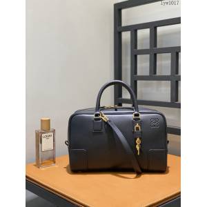 Loewe專櫃2022新款全皮純色手提肩背斜挎女包 羅意威大號Amazono手提包 10521 lyw1017