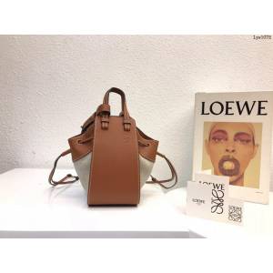 Loewe專櫃2022新款迷你hammock手袋 羅意威手提肩背女包迷你版吊床包 10393 lyw1078
