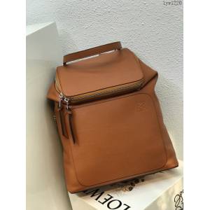 Loewe專櫃2022新款全皮純色新款雙肩包 黃子韜同款羅意威男士後背包 10268 lyw1220