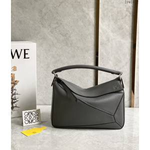 Loewe專櫃羅意威女款Puzzle系列中號拼色純色手提手拎單肩斜挎包 10171 lyw1402