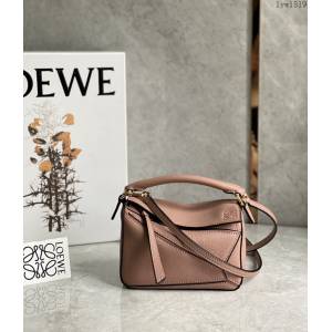 Loewe專櫃經典款2022新顏色迷你女包 羅意威Puzzle系列Mini女款手提肩背包小牛皮幾何包 10173 lyw1519