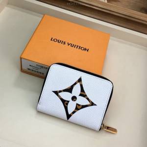 路易威登LV錢包 LV女士拉鏈短錢包 M60067 克彩繪 ZIPPY拉鏈零錢包 xxlv1177