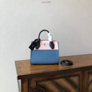 路易威登LV女包 LV拼色皮革女士手提肩背斜挎包 M53804 2019年春夏款 City Steamer迷你手袋 xxlv1289