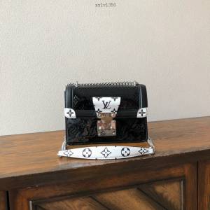 路易威登LV女包 LV壓花牛皮鏈條斜挎包 2019夏季膠囊系列 黑白雙色 M90445 LV Wynwood手袋 xxlv1350