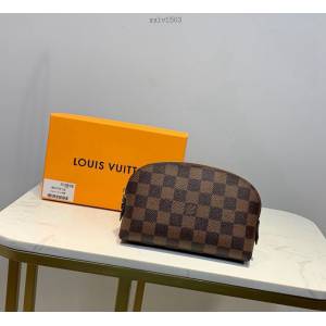 路易威登LV化妝包 啡格 M47515 小號化妝包 LV帆布收納包 xxlv1503