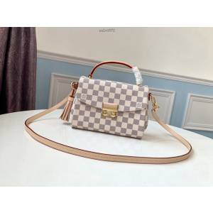 路易威登LV女包 N41581 Croisette手袋 LV棋盤格手提袋 單肩斜挎女包 xxlv1572