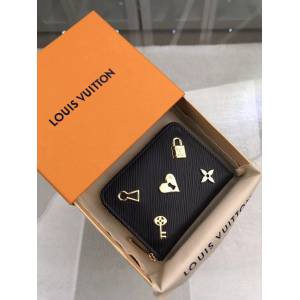 路易威登LV錢包 M63993 LV Love Lock系列特別款拉鏈零錢包 LV女款零錢卡包 xxlv1675