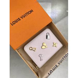 路易威登LV錢包 M63994 LV Love Lock系列特別款拉鏈零錢包 LV女款零錢卡包 xxlv1676