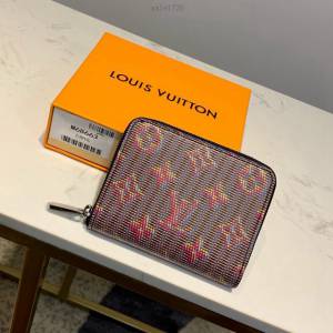 路易威登LV錢包 M68663 幻影 紅色 Zippy拉鏈零錢包 LV卡包名片盒 xxlv1726