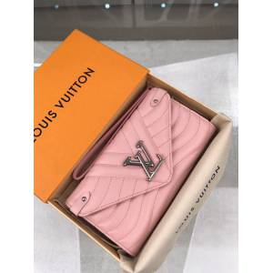 路易威登LV錢包 M63729 絎縫波浪圖案 LV全皮女士手拿長錢包 xxlv1840