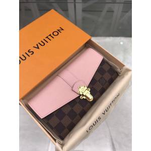 路易威登LV錢包 N64447 LV老花帆布配柔軟小牛皮長夾包 LV經典款女款翻蓋長錢包 xxlv1930