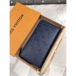 路易威登LV錢包 M60570 全新升級版經典錢夾 LV壓花牛皮拉鏈長錢包 xxlv2136