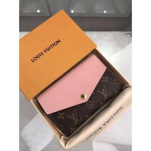 路易威登LV錢包 M64072 LV老花配皮女士翻蓋錢包 LV新配色中夾包 xxlv2145