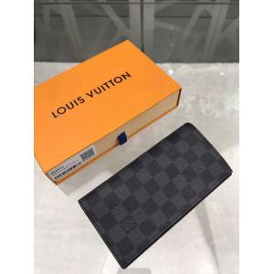 路易威登LV錢包 N64414 Alexandre錢夾 LV男士對折錢包 LV黑格長夾錢包 xxlv2153