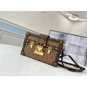 路易威登LV女包 M44154 經典造型 Petite Malle手袋 LV手提肩背軟盒子包 xxlv2446