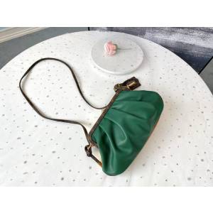 路易威登LV女包 M67606全皮 2020春夏秀款 Boursicot雲朵包 LV綠拼棕色雲朵包 xxlv2456