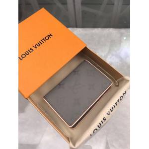 路易威登LV錢包 M63233 LV灰色帆布特別版口袋錢夾 xxlv2457