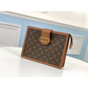 路易威登LV手包 M69184 老花 Pochette Dauphine手袋 LV新款女士手拿包 xxlv2572