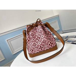 路易威登LV女包 M57154 土黃 2020秋冬V全新老花 LV新色復古水桶包 xxlv2685