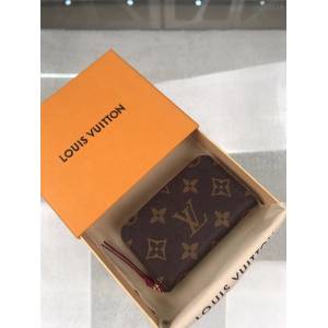 路易威登LV錢包 M61299 LV專櫃新款拉鎖開閉式卡片盒 LV老花拉鏈短夾錢包 xxlv3114