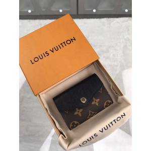 路易威登LV錢包 M61273克 LV專櫃新款信封式零錢包 LV老花拼色短夾錢包 xxlv3118