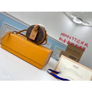 路易威登LV女包 M44699 LV專櫃經典款老花Boite Chapeau迷你包 LV圓形小斜挎包 xxlv3123