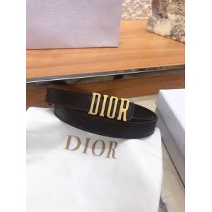 Dior專櫃新款女士腰帶 迪奧經典復古小字母牛皮腰帶  jjp1217
