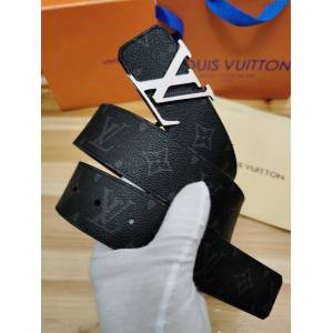 LV新款男士皮帶 路易威登Initiales搭扣雙面腰帶  jjp1712