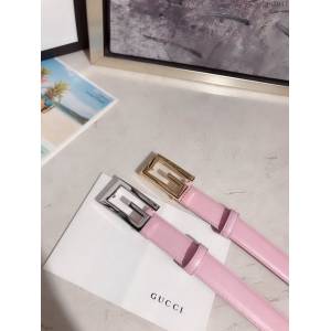 Gucci經典女士皮帶 370717 古奇方扣牛皮腰帶  jjp2041