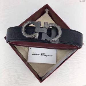 菲拉格慕專櫃款男士皮帶 Ferragamo雙面牛皮腰帶  jjp2128