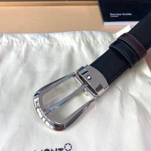 萬寶龍男士皮帶 MONTBLANC商務雙面用腰帶  jjp2243