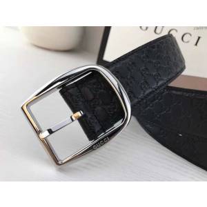 Gucci專櫃新款皮帶 古奇新款針扣腰帶 449716  jjp2275