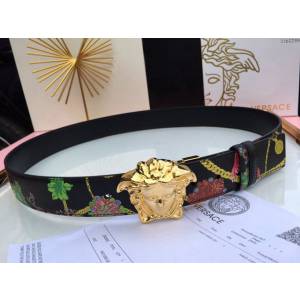 VERSVE高端男士皮帶 範思哲3D美杜莎腰帶扣皮帶  jjp2299