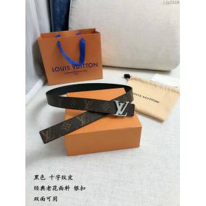 LV新款女士皮帶 路易威登防水牛皮腰帶  jjp2559