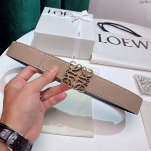 LOEWE高端爆款皮帶 羅意威Anagram圖案帶扣小牛皮腰帶  jjp2564